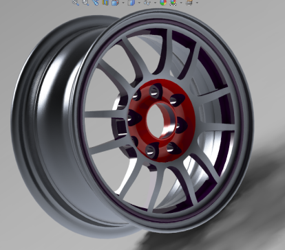 G065401-FSAE用合金轮毂=汽车车轮轮毂轮胎
