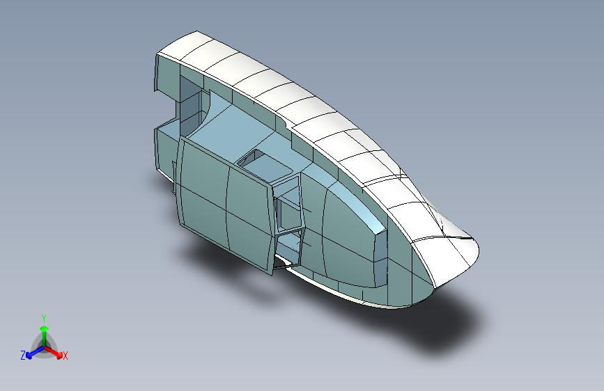 G048581-小型房屋船=轮船船体