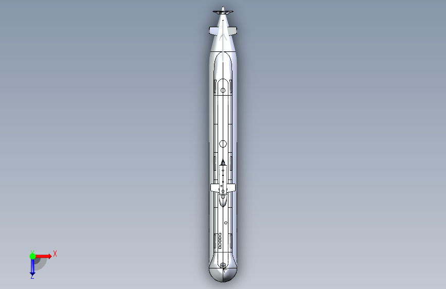 G048930-澳大利亚柯林斯级柴电潜艇。=潜艇潜水器 俯视图