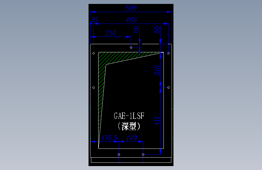 应用图块底座图GAE-1LSF（深型）