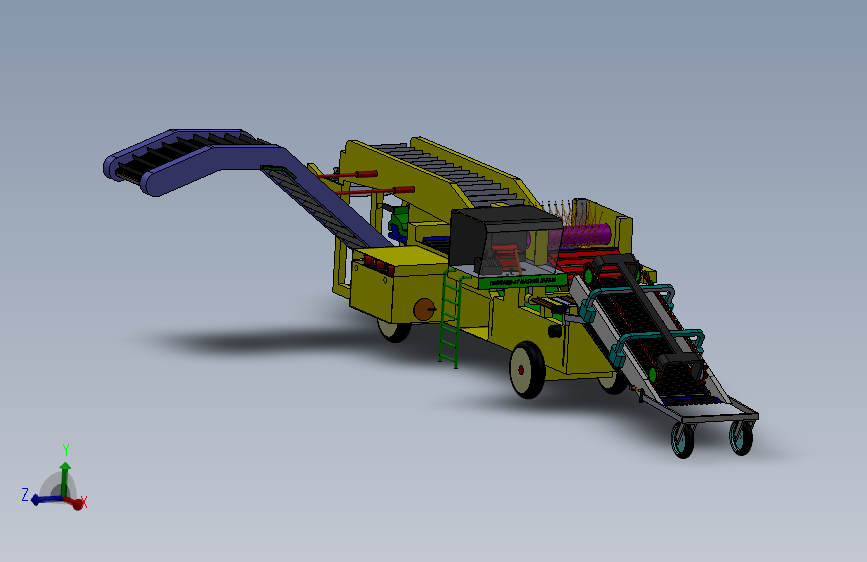 收割机传输带  Solidworks设计