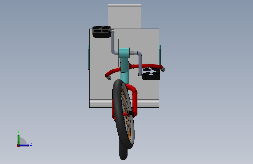 G065501-HPVC 自行车 ASME CBIT=自行车 左侧视图