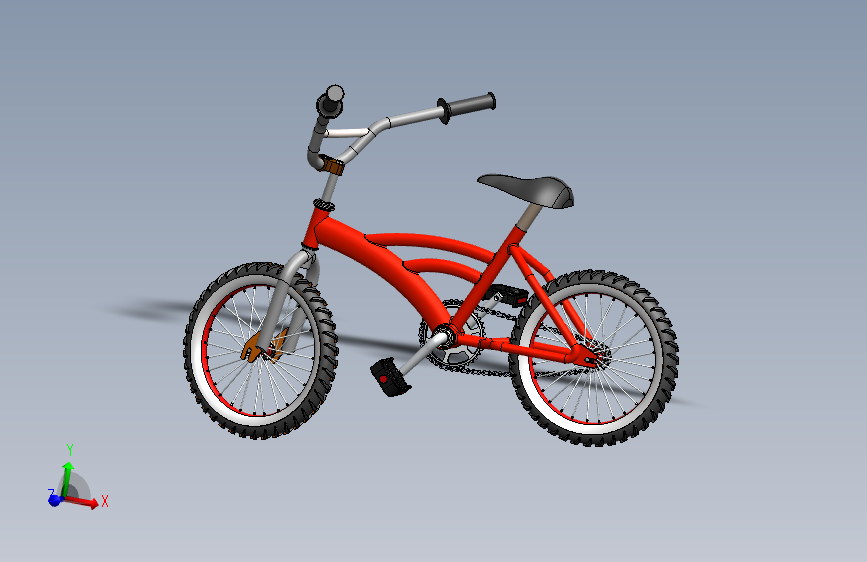 G065544-SolidWorks16中的自行车=自行车