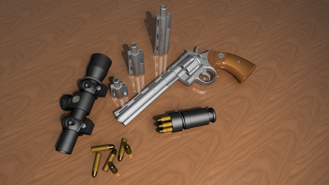 0188-Colt+Python+旧版本+1911=仅限虚拟游戏设计，不可制作实物，否则后果自负