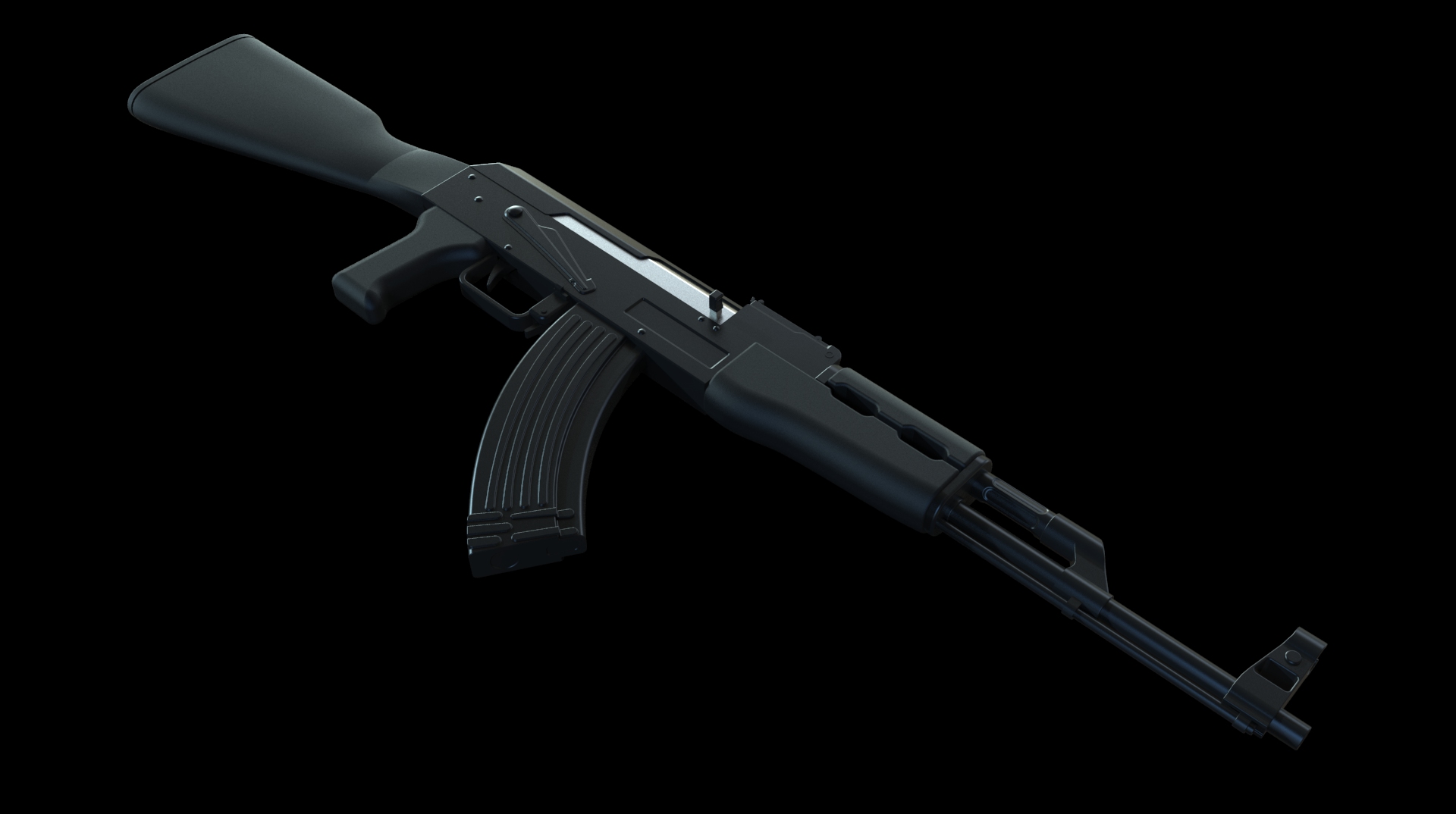 0145-AK+47+-+比例+_1_1=仅限虚拟游戏设计,不可制作实物,否则后果自负