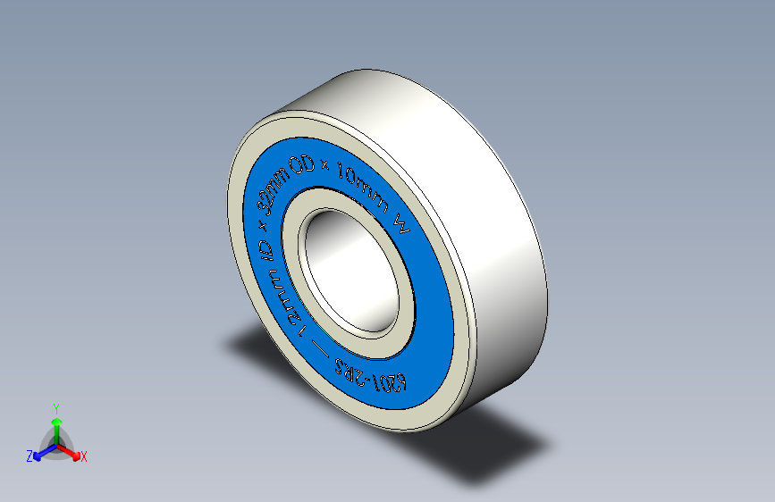 轴承 6200-2RS 系列 _ 6201-2RS _ 12mm 内径 × 32mm 外径 × 10mm 宽度 v1