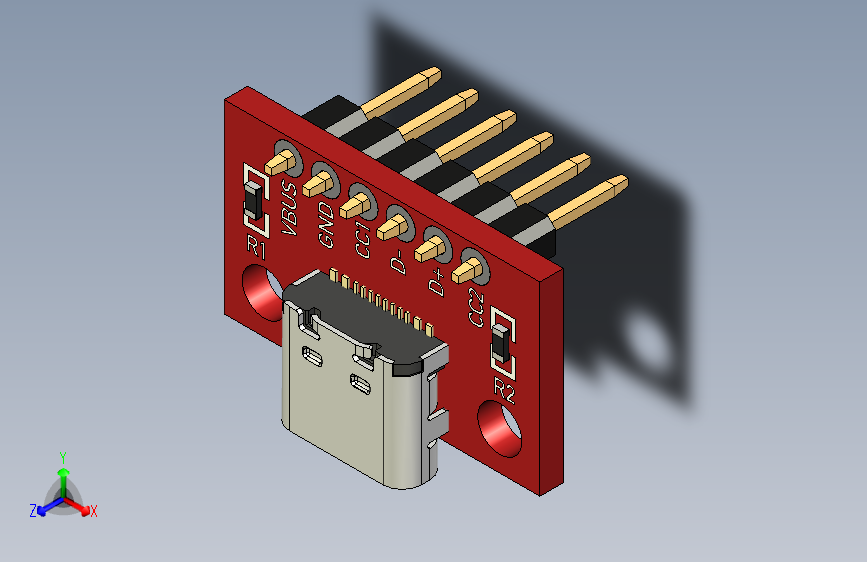 SparkFun USB-C 模组 - 横向