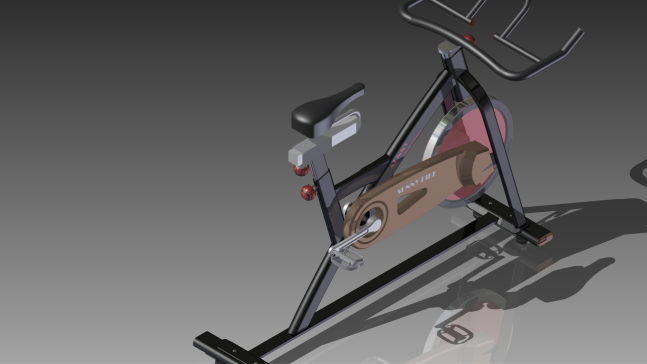G065820-健康训练自行车 由 Autodesk Inventor 设计=自行车
