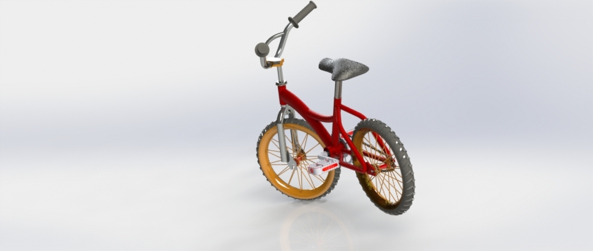 G066023-使用SolidWorks进行自行车设计的CAD模型=自行车