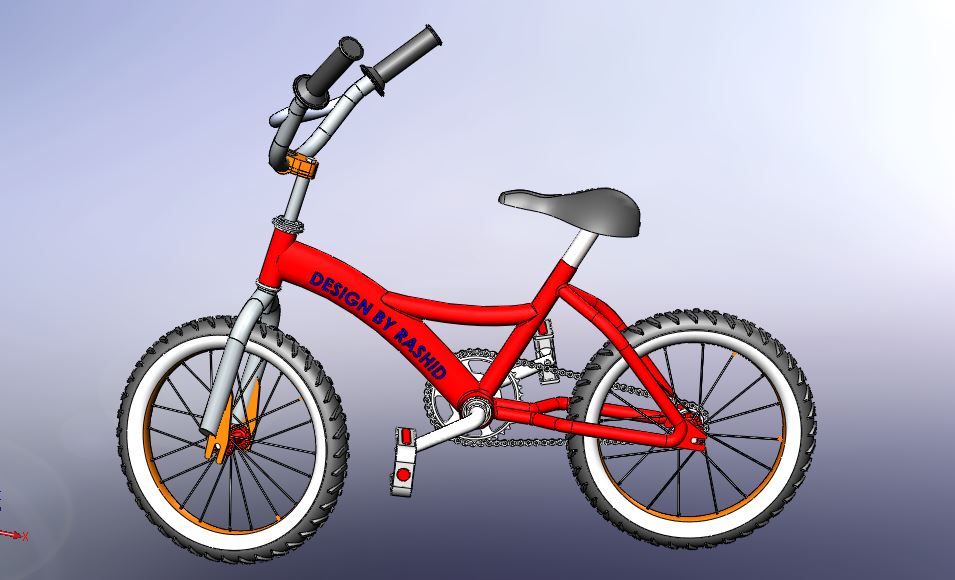 G066560-自行车设计 在Solidworks中 - 由MD RASHID=自行车