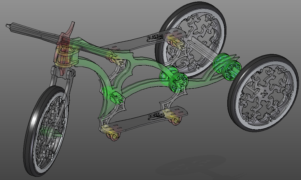 G066623-3D Trike自行车难题=自行车