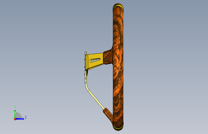 G067015-漂移方向盘 (1)=方向盘 左侧视图