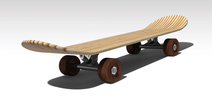 G067114-skate_board catia组件=滑板车