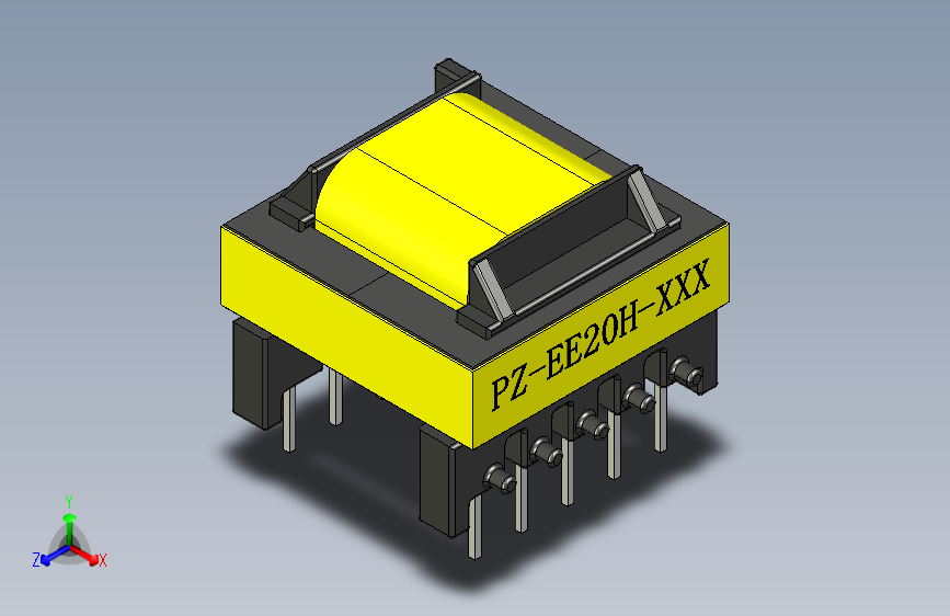 EE20 5+5卧式变压器
