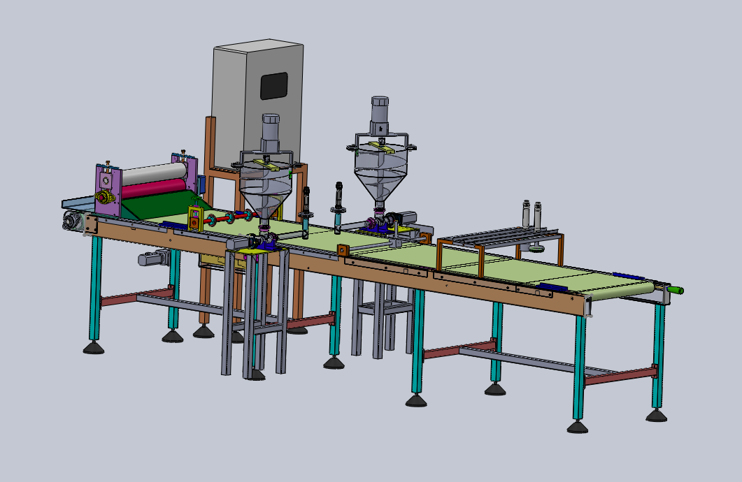 国外面包生产线模型 IGS格式