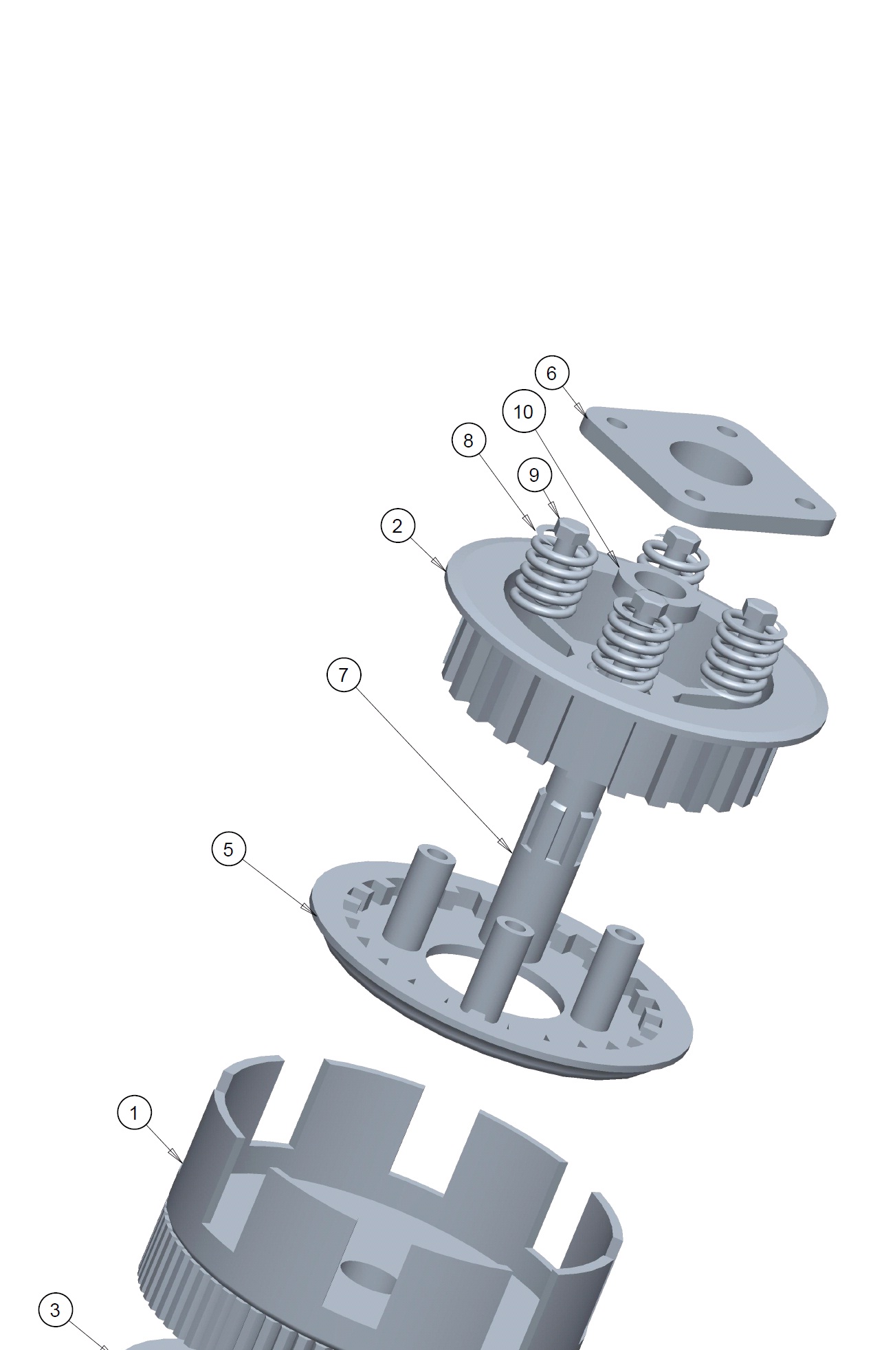 G067832-多片式离合器的盖子=离合器