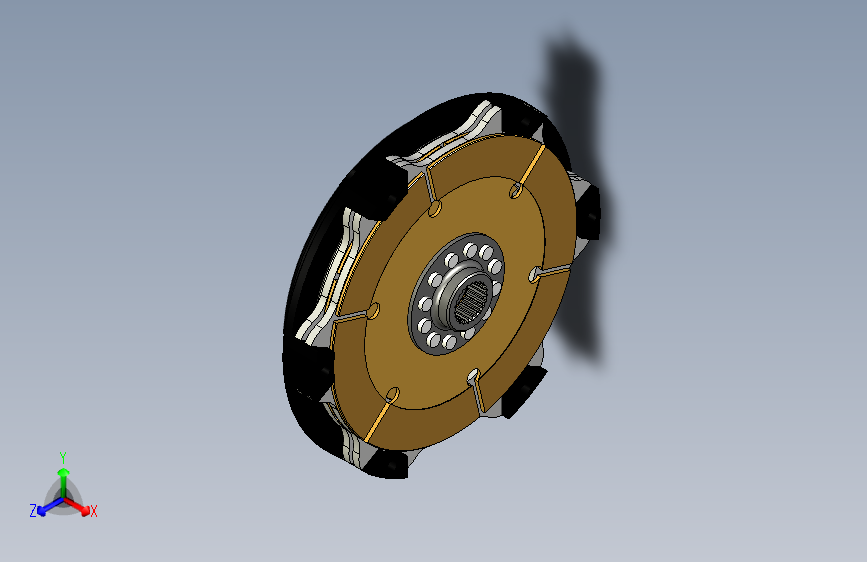 G067868-军需官 V-DRIVE 7.25英寸 2盘赛车离合器=离合器