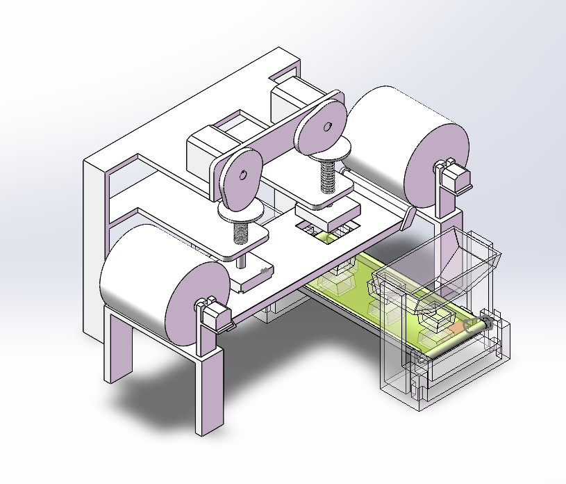 自动贴标签设备模型