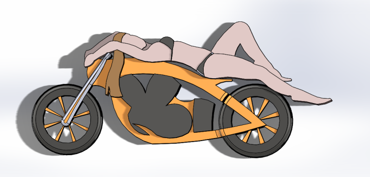 G068407-骑摩托车的女孩=摩托车