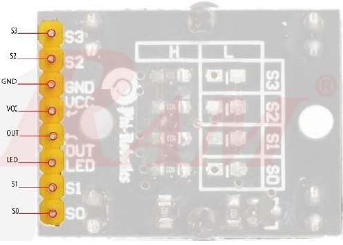 带可聚焦透镜的彩色传感器 TCS3200