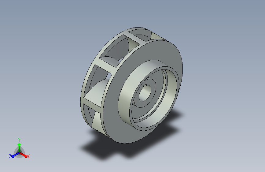 G049105-封闭式叶轮设计在Solidworks中=叶轮推进器