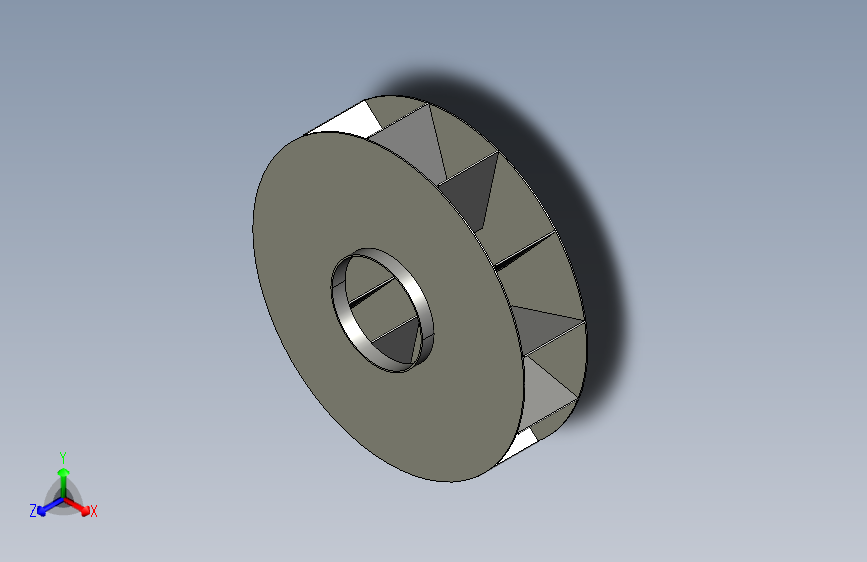 G049159-径向叶片+转子-19mm+电机+轴=叶轮推进器