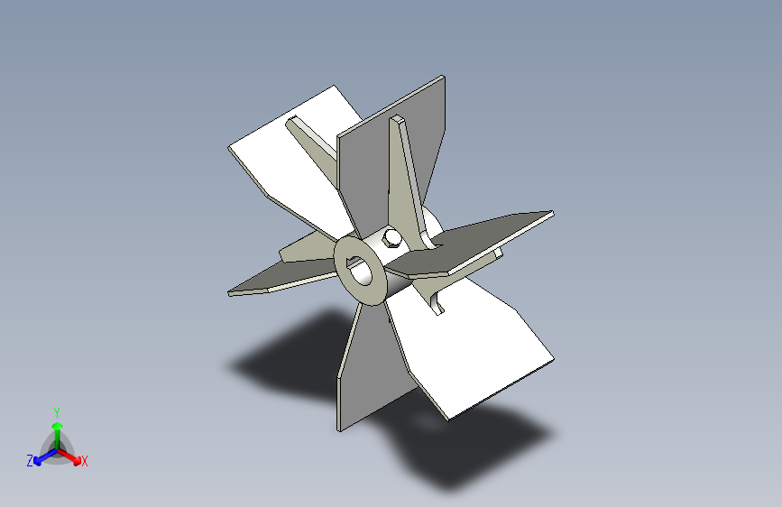 G049931-PF270LS-RB+径向叶片式叶轮=叶轮推进器