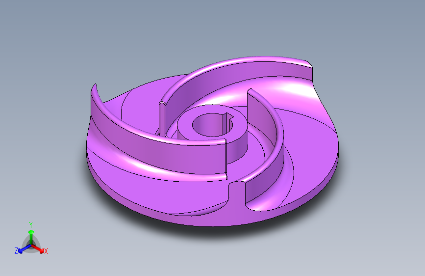 G049947-Studycadcam+3D+CAD+练习+489_+离心叶轮_+Autodesk+Inventor+Pro=叶轮推进器