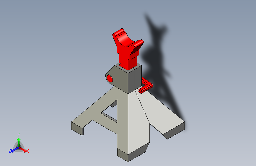 G050161-杰克支架（SolidWorks）=液压螺旋千斤顶