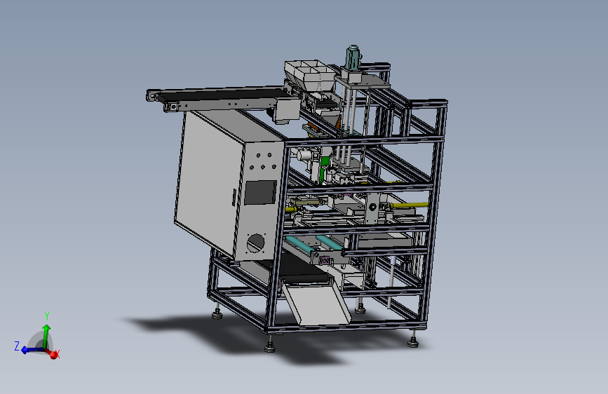 非标自动包装机 食品包装礼品包装设备3D模型图纸 Solidworks设计