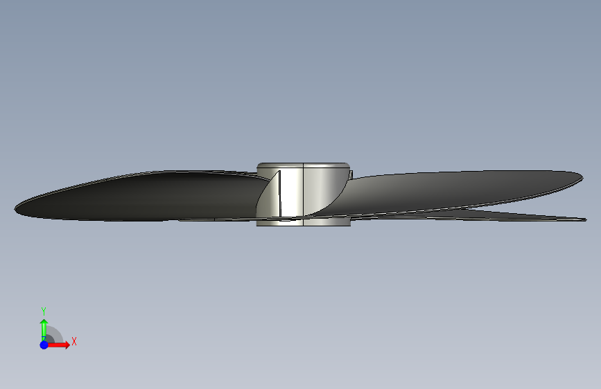 G050616-SolidWorks上的螺旋桨=螺旋桨 正面视图
