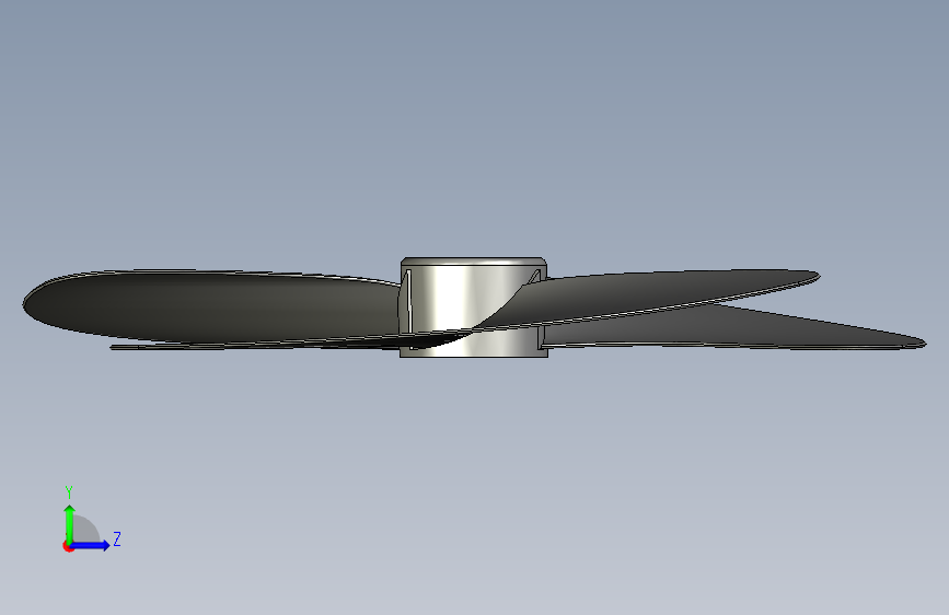 G050616-SolidWorks上的螺旋桨=螺旋桨 左侧视图