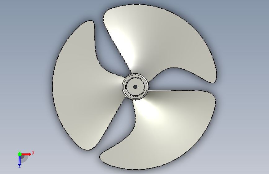 G050616-SolidWorks上的螺旋桨=螺旋桨 俯视图