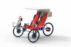 G068838-Efficycle - 电动混合三人自行车=三轮车