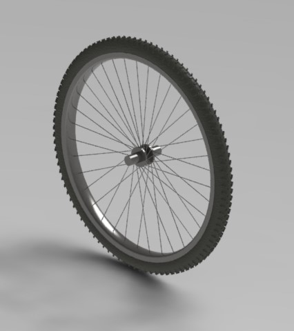 G068970-Solidworks上的自行车轮=自行车轮毂轮子