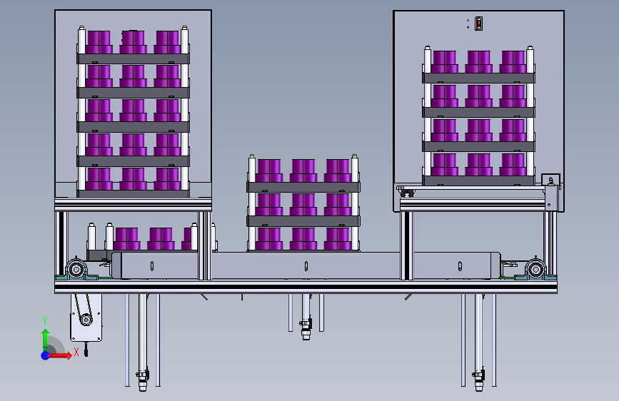 pop-up装卸输送线结构3D图纸 STEP格式