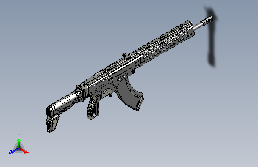 0617-RAIDER AK RIFLE L=手枪步枪气枪不可制作实物
