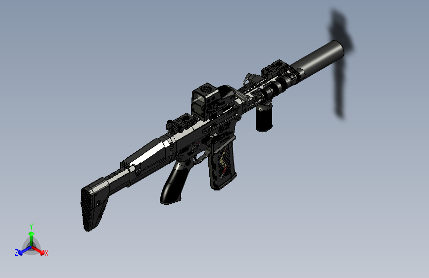 1114-WZ2022 A4  300blk short=步枪