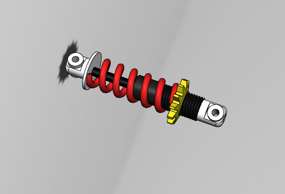 G069321-Solidworks中的减震器和波纹管设计 - MD Rashid=减震器板簧