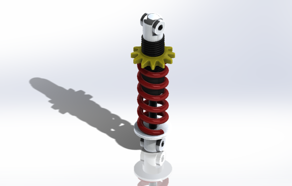 G069934-减震器 Solidworks 2016=减震器板簧