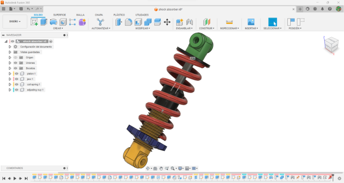 G069942-减震器（Fusion 360+Inventor文件）=减震器板簧