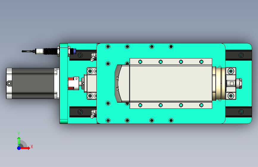 G070259-CNC PRO 2 - Z 轴=联轴器 正面视图