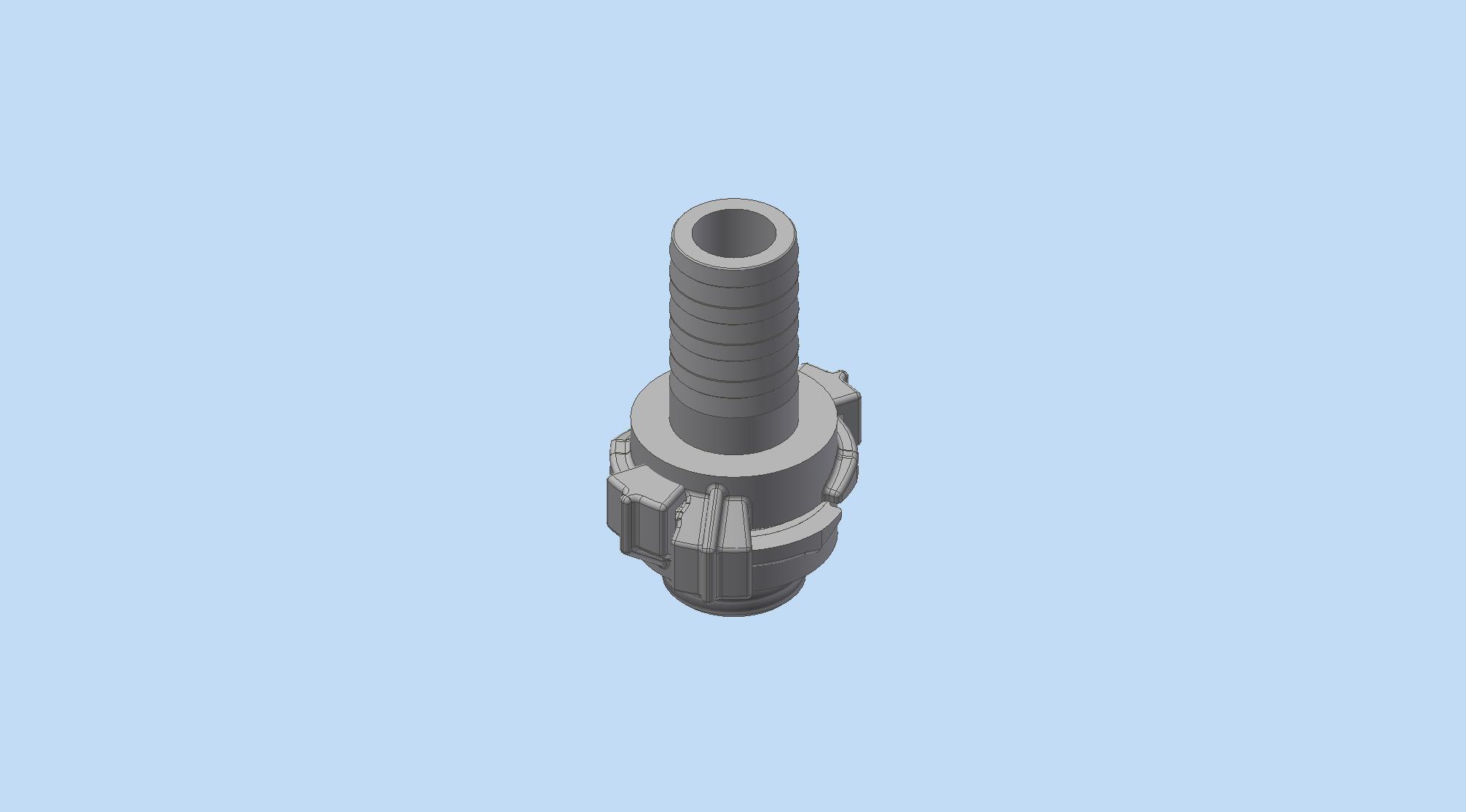 G070306-Geka 耦合器 1 英寸 带 25mm 软管尾端=联轴器