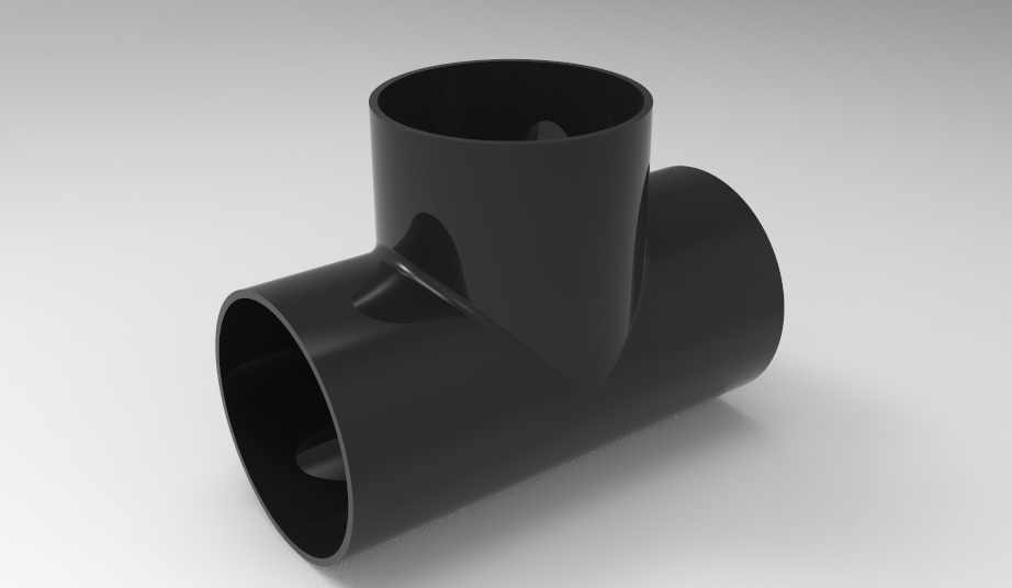 G070372-PVC 90度三通连接弯头=联轴器