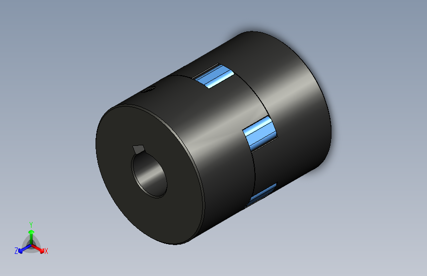 G070406-Uxcell柔性联轴器轴 14mm到25mm 53mm x 44.5mm 电机联轴器=联轴器