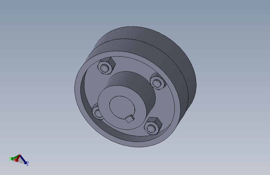 G070583-保护型法兰联轴器 Solidworks=联轴器