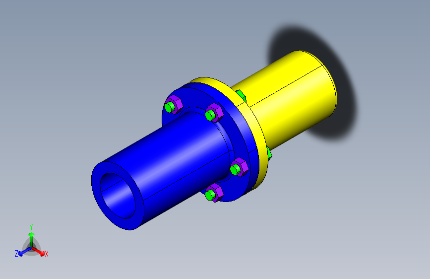 G071018-法兰联轴器组件 (6)=联轴器