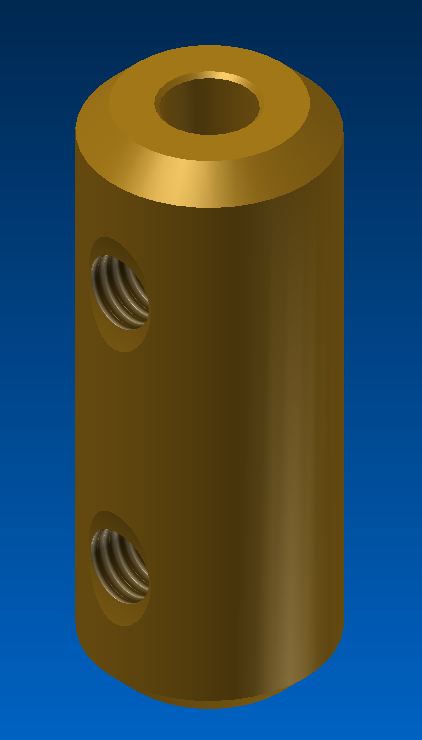 G071456-内联联轴器 3mm 到 4mm - MFA Como 钻孔=联轴器
