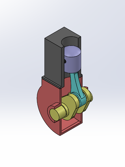 单缸发动机横截面