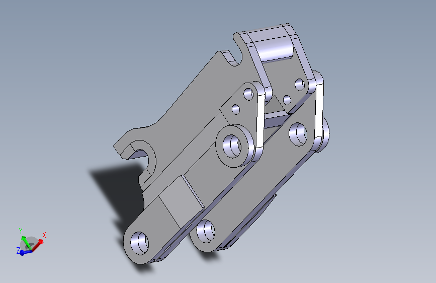 G072001-挖掘装载机快速连接器=联轴器_SOLIDWORKS 2010_模型图纸下载 – 懒石网
